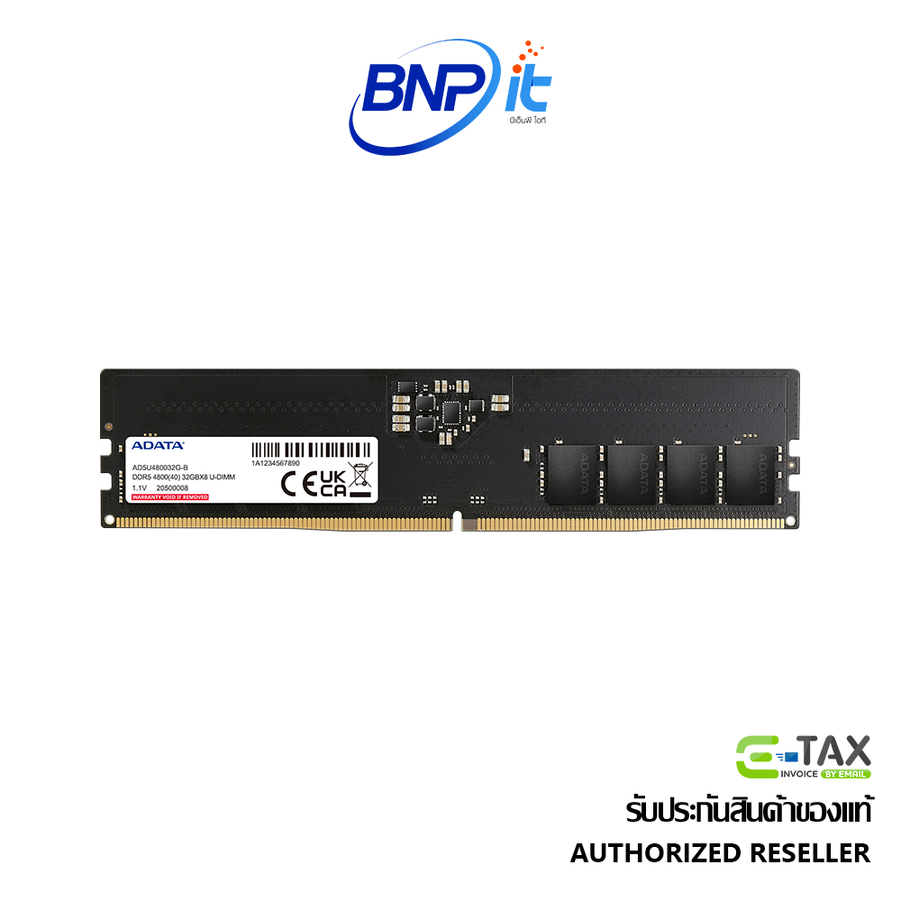 ADATA DDR5-4800 U-DIMM Memory Module for Desktop Computer Warranty Lifetime