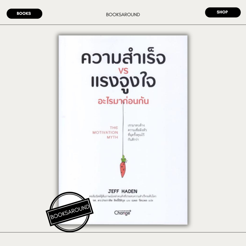 หนังสือ ความสำเร็จ VS แรงจูงใจ อะไรมาก่อนกัน มือหนึ่ง