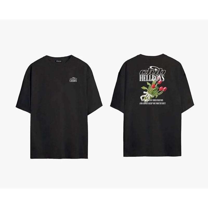 CASSIUS PREMIUM COTTON OVERSIZE เสื้อยืดสกรีนลาย พรีเมี่ยม Hell boy – โปรปัง