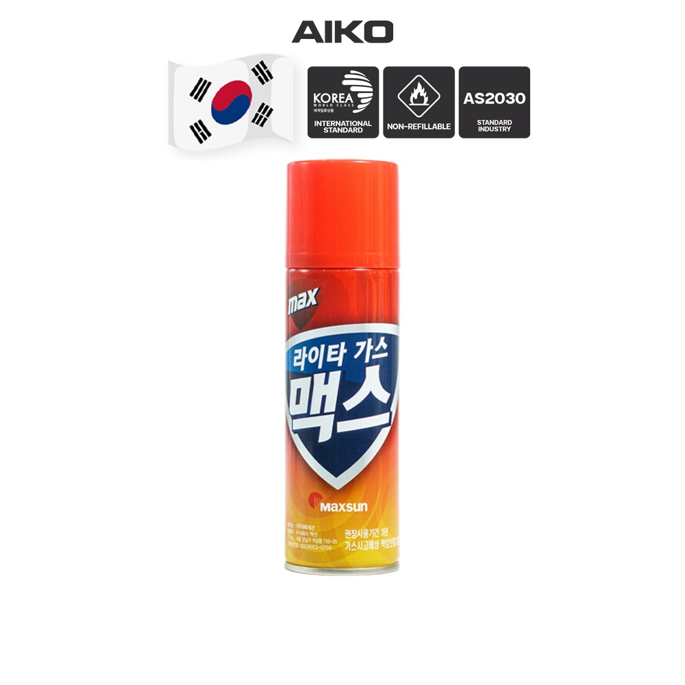 MAXSUN Max-135 แก๊สกระป๋องเติมไฟแช็ค แก๊สกระป๋องแบบเติม Maxsun ไฟแช็ค ไฟฟู่ Max lighter gas 210g