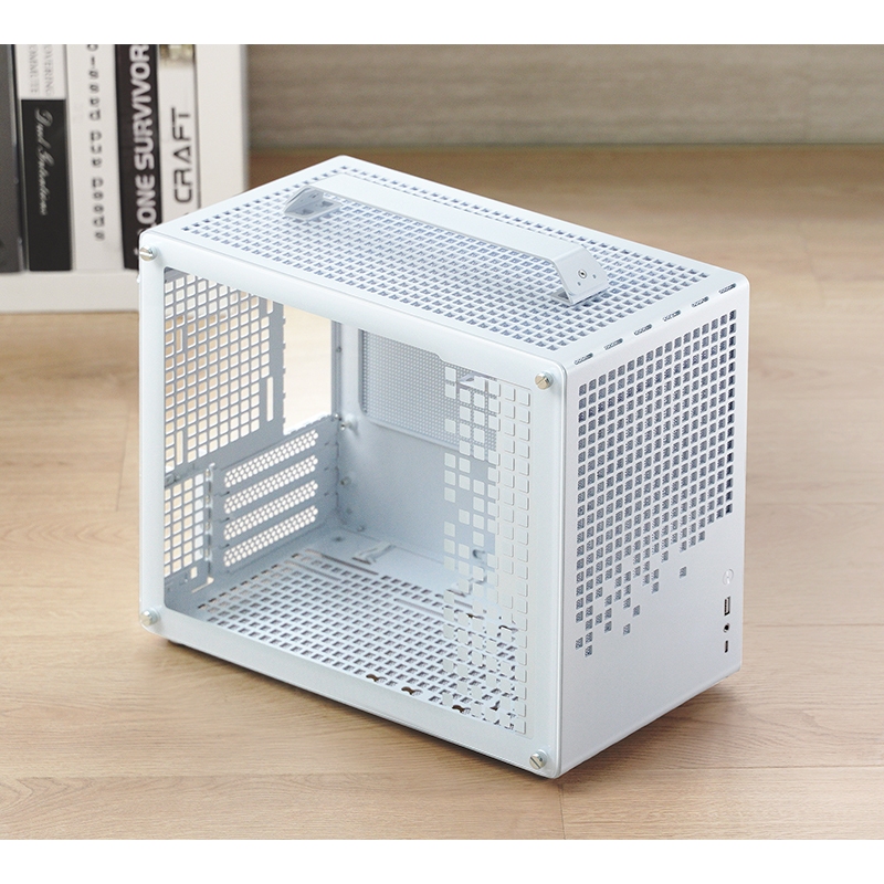 เคส Z20 สีขาว เล็ก หรู matx มินิ มีหูหิ้ว ฝากระจกนิรภัย Case Jonsbo White Micro-ATX