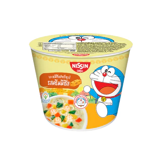 นิสชิน บะหมี่กึ่งสำเร็จรูป มินิคัพ โดราเอมอน รสครีมมีชีส ตรานิสชิน แพค 6/ INSTANT NOODLE MINI CUP CREAMY CHEESE FLAVOUR