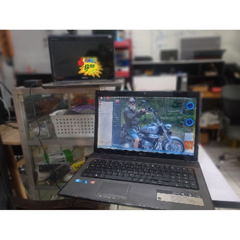 notebook acer aspire 7741 g จอ 17.3 นิ้ว มือสองสภาพมีตำหนิ