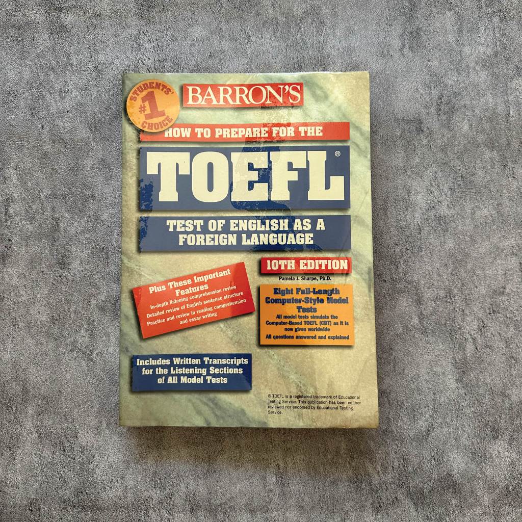 หนังสือเตรียมสอบ Barron’s TOEFL