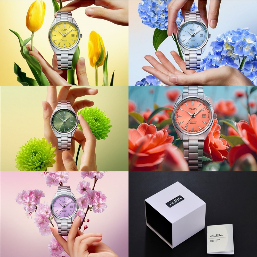 นาฬิกาผู้หญิง ALBA HANA Collection รุ่น AG8Q03X1 / AG8Q05X1 / AG8Q07X1 / AG8Q09X1 / AG8Q11X1