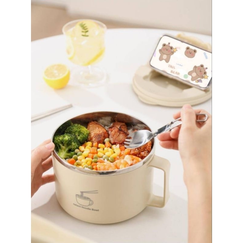 กล่องข้าว ชามบะหมี่กึ่งสำเร็จรูป สแตนเลส 316