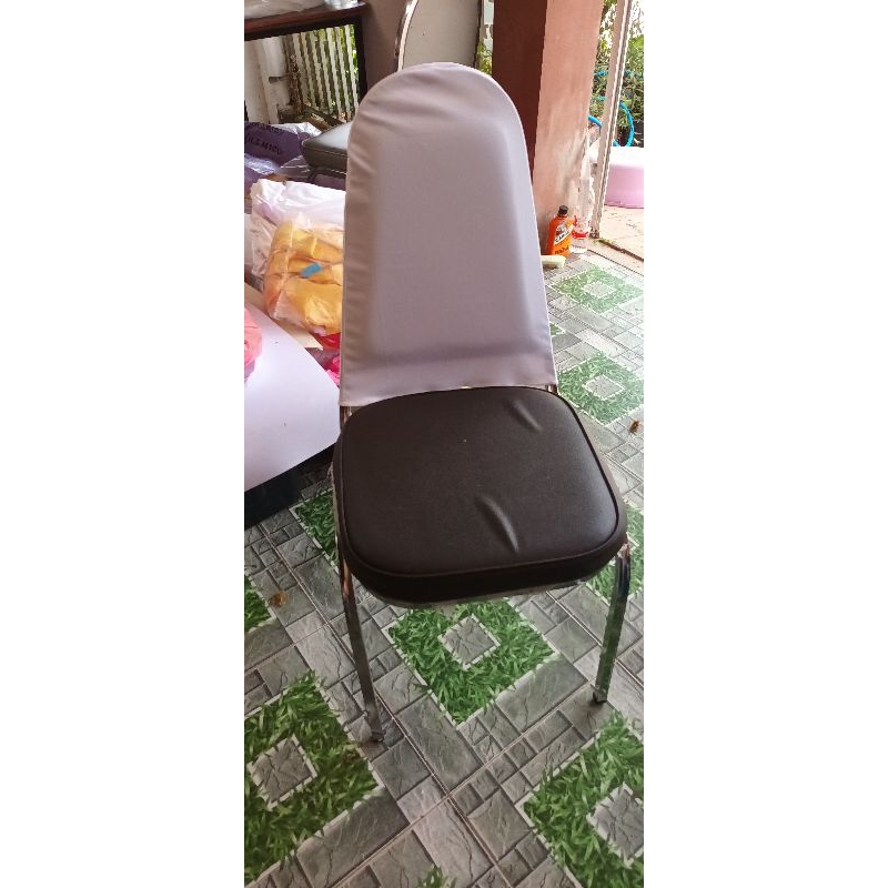 ผ้าคลุมเก้าอี้เบาะนวมครึ่งตัว ผ้ายืดไมโคร ผืนละ 28 บาท
