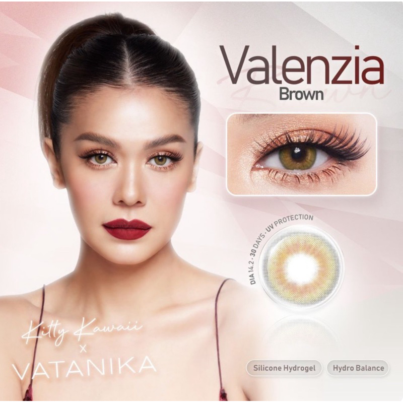 [ส่งไวนะสาจ๋า] Vatanika Lens สี Valenzia Brown 🟤🟢 คอนแท็กเลนส์ คุณแพร วาทานิกา