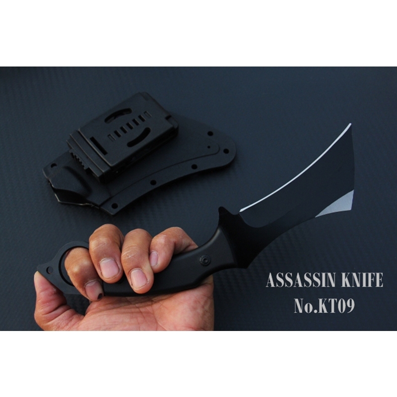 มีดเดินป่า ASSASSIN KT09 ซอง KYDEX ใบมีด KARAMBIT