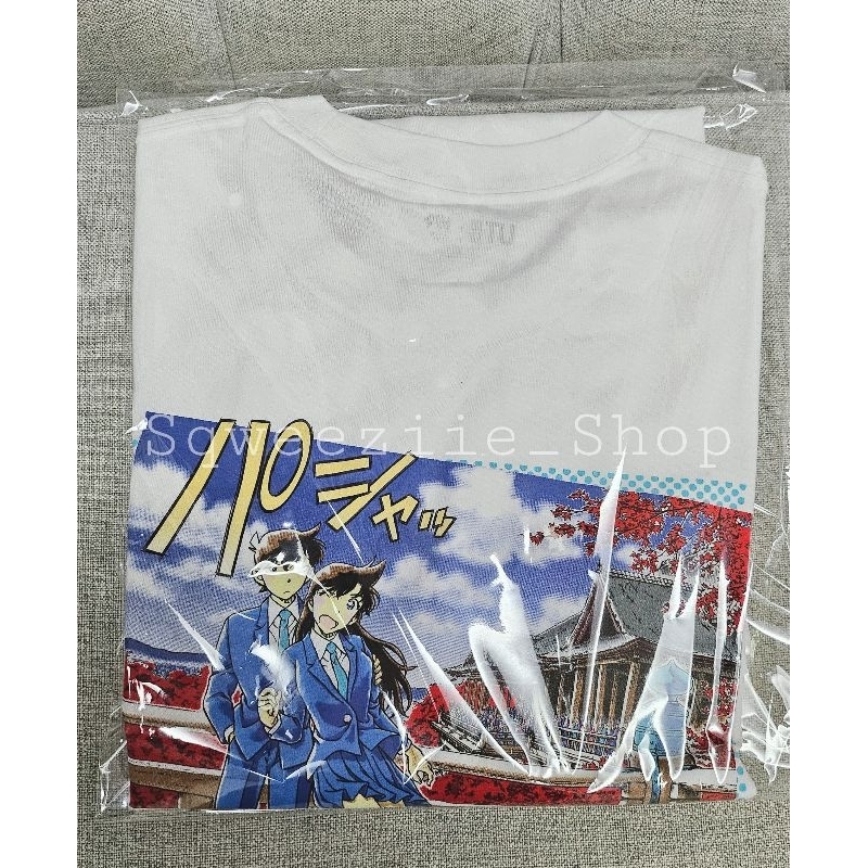 พร้อมส่ง เสื้อยืด Uniqlo Detective Conan โคนัน - Teitan High School (S,XL) ของใหม่ป้ายห้อย (Unisex)