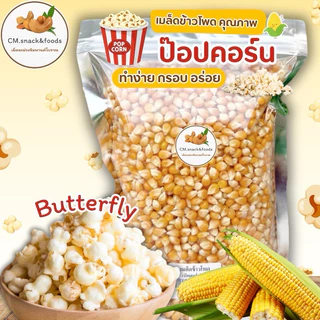 🌽 เมล็ดข้าวโพด ป๊อปคอร์น 🌽 1 kg. เกรดส่งออก มีให้เลือก 2 แบบ ทั้งแบบกลม (มัชรูม) และ แบบผีเสื้อ (แบบเดียวกับโรงหนัง)