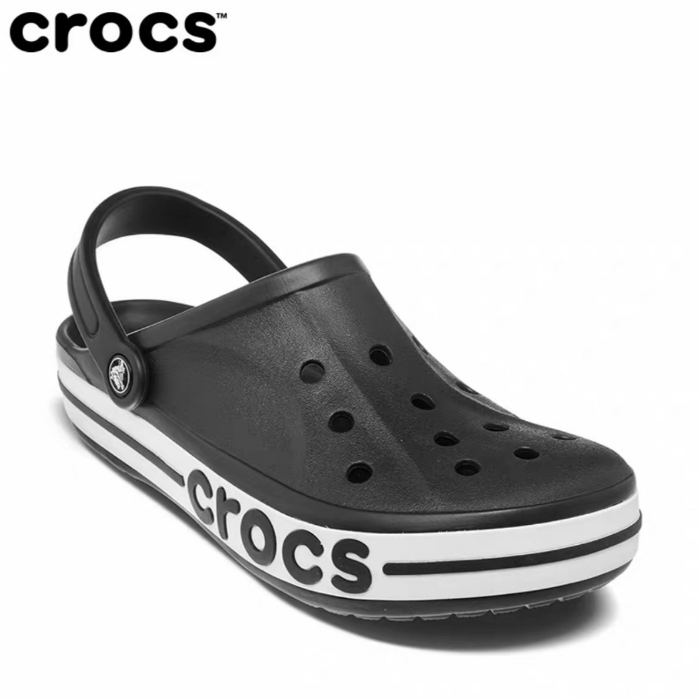 รองเท้าหัวโต crocs รองเท้าแตะผู้ชาย สินค้าเข้ามาใหม่2023 สีดำ สีกรม สีเทา สีขาว