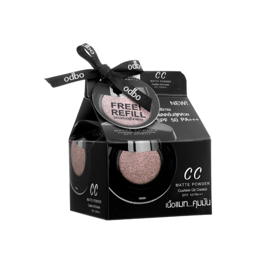 Odbo CC Matte Powder Cushion Oil Control 14g โอดีบีโอ ซีซี แมท พาวเดอร์ คุชชั่น OD625 (1 ชุด)