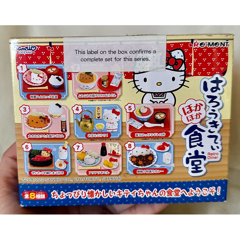 ของใหม่(กล่องมีตำหนิ)  RARE Re-ment Hello Kitty Retro Diner ครบเซ็ท 8 แบบย่อยค่ะ