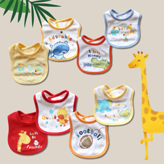 ผ้ากันเปื้อนเด็กอ่อน ผ้าซับน้ำลายเด็ก ผ้าคอตตอนนุ่ม ซับน้ำได…