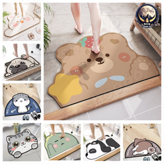 พรมซับน้ำ พรมเช็ดเท้าลายน่ารัก พรมห้องน้ำ พรมห้องครัว พรมเช็…