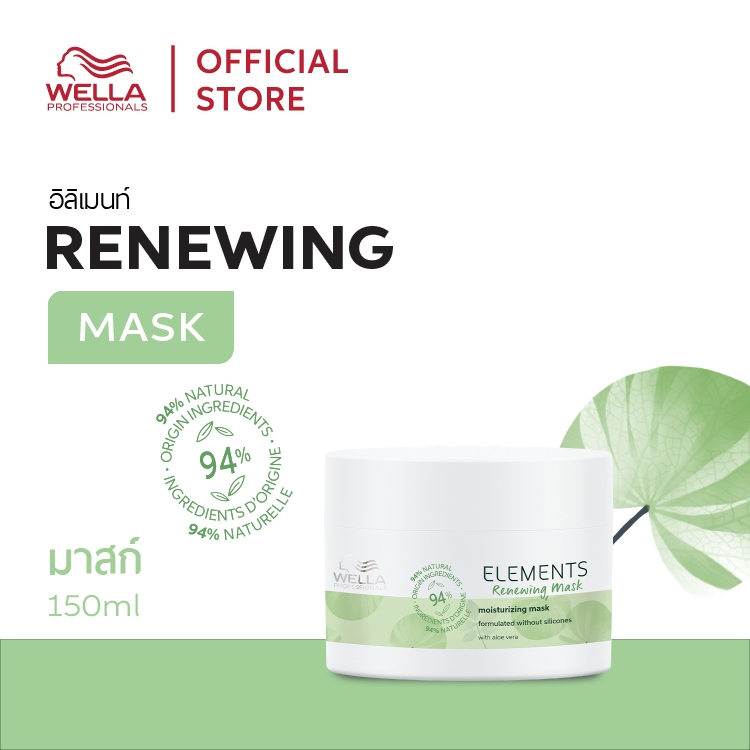 Wella Professionals อิลิเม้นท์ มาสก์ รีนิว 150มล. Elements Renewing Mask