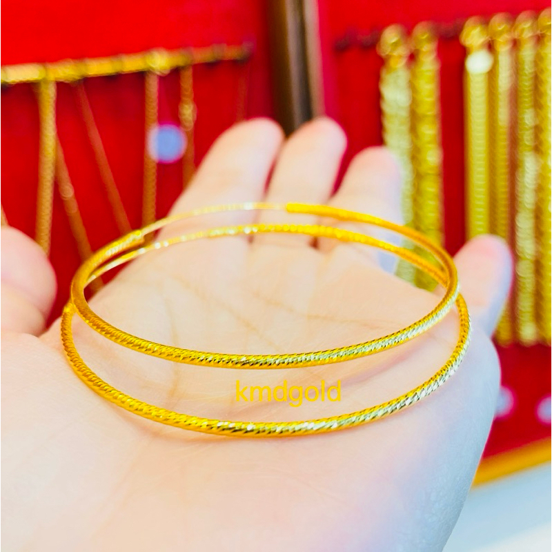 KMDGold ต่างหูทอง96.5% 2สลึง ทองแท้พร้อมใบรับประกัน