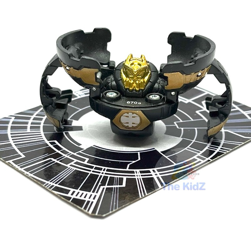 บาคุกัน Bakugan Wilda B2 Bronze Attack Black Subterra Battle Brawlers (Black and Gold)