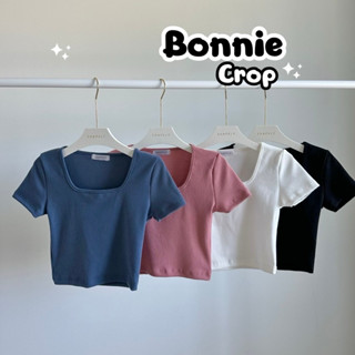 💗 Bonnie Crop 💗 เสื้อครอป คอเหลี่ยม มี 2 ไซส์