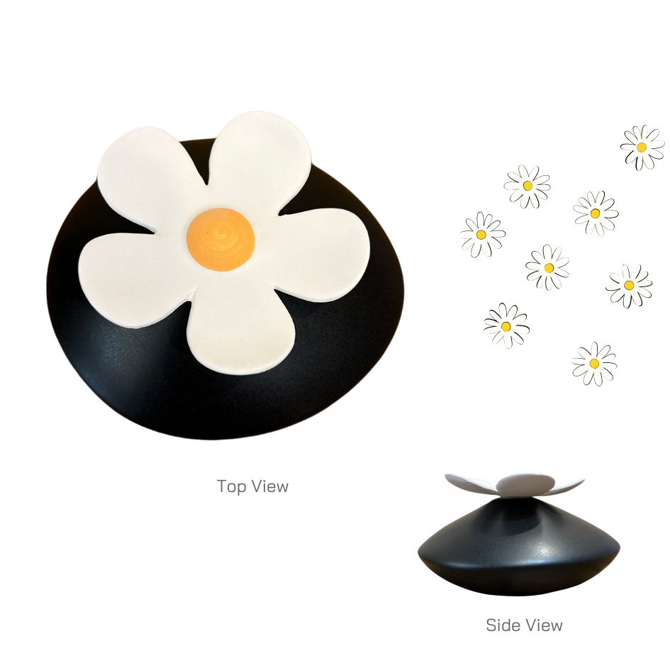 ชุดดอกเดซี่เซรามิกกระจายกลิ่นหอม Happy Daisy Ceramic Aroma Diffuser - รูปที่ 3