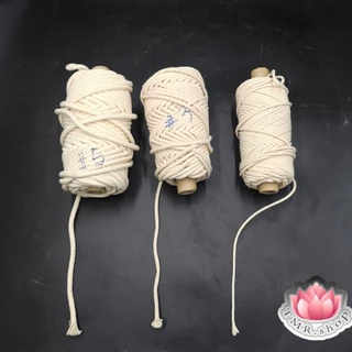 ใส้เทียนพรรษา ใส้ตะเกียง มีหลายขนาด เบอร์1/3/5 ((( ขายเป็นเมตร )))