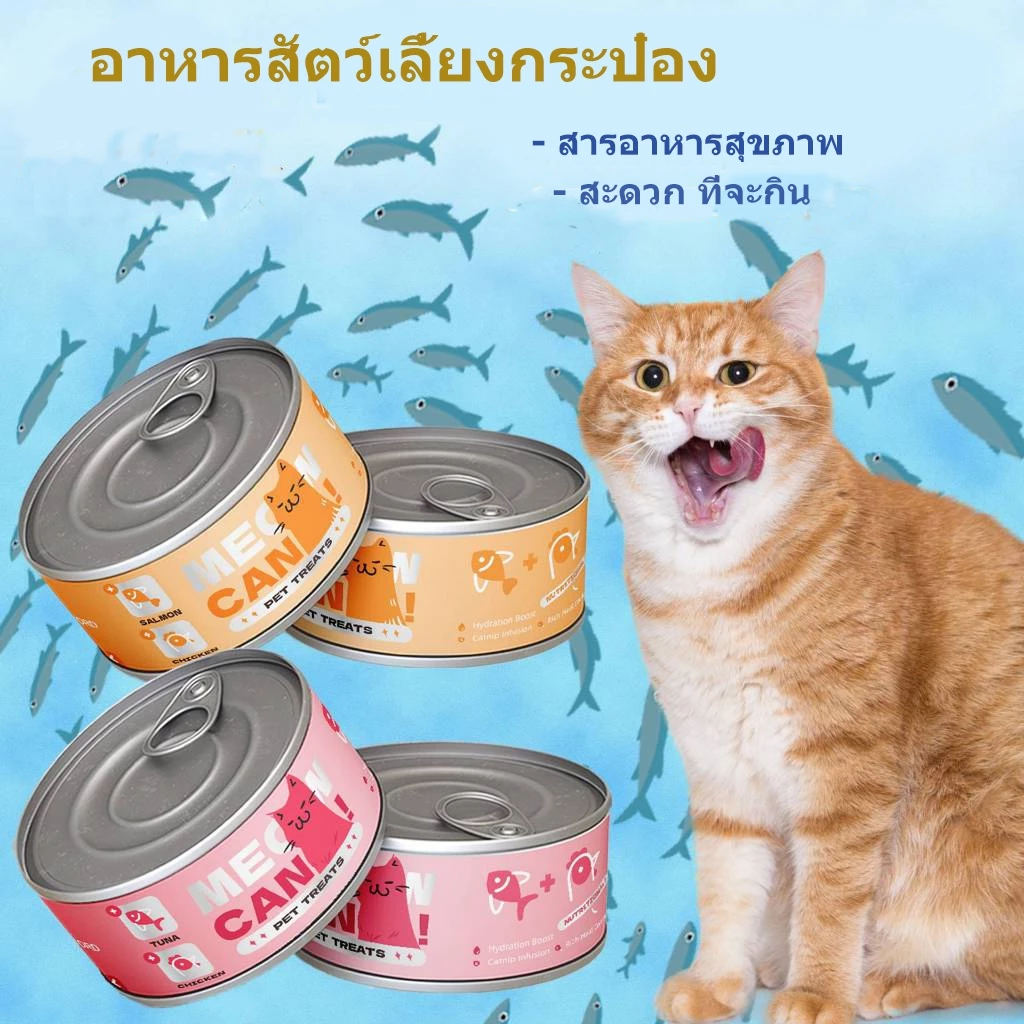 อาหารเปียกแมว ซุปแมว กระป๋อง 85g บำรุงสุขภาพ หลายรส