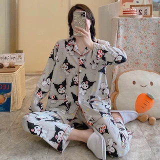 💥มาใหม่พร้อมส่ง💥 ชุดนอนเซต ชุดนอนผู้ใหญ่ แขนยาว+ขายาว ผ้าคอตตอน ลายน่ารักๆ มีให้เลือกหลายลาย อก42 ฟรีไซส์ CC2