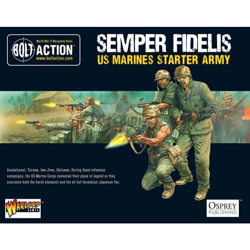 BOLT ACTION - Semper Fidelis - US Marines Starter Army - Warlord Games model soldiers