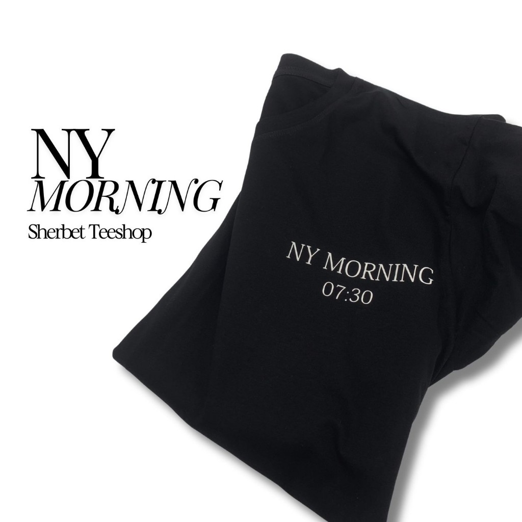เสื้อยืด ny morning|sherbet.teeshop