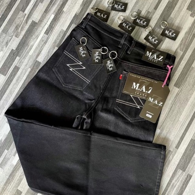 กางเกงM.A.Zผ้าดิบ16oz แถมป้ายห้อย
