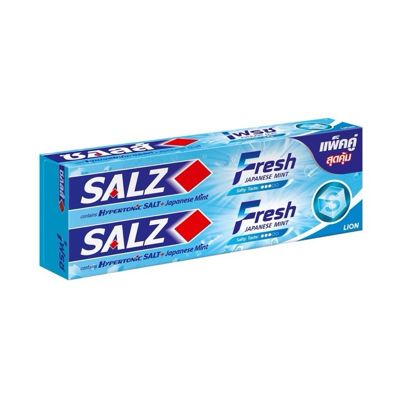 (แพคคู่!!สุดคุ้ม) SALZ ยาสีฟันซอลส์ แพคคู่ 80 กรัมx2หลอด