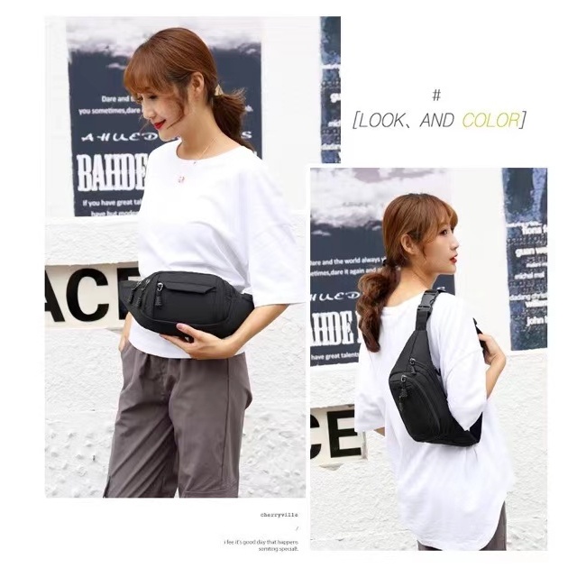 กระเป๋าคาดอก กระเป๋าคาดเอว สะพายข้าง Casual waist bag