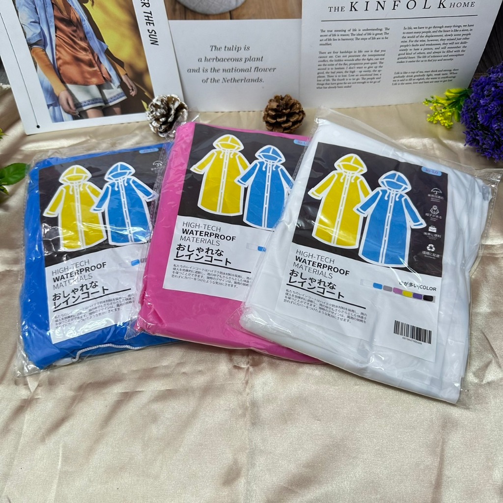 ลายลาบูบู้ เสื้อกันฝนแบบหนาเสื้อกันฝนสำหรับผู้ใหญและเด็ก สีพื้น พิมพ์ลายลาบูบู้น่ารักมาก สินค้าพร้อมส่งจ้า