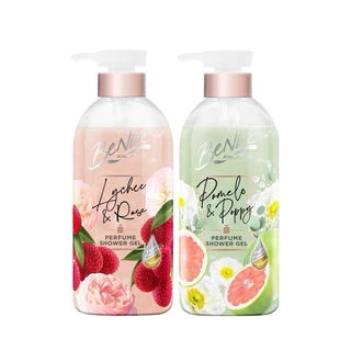 New🎉Benice บีไนซ์เจลอาบน้ำเพอร์ฟูมชาวเวอร์หัวปั้ม ขนาด450มล.