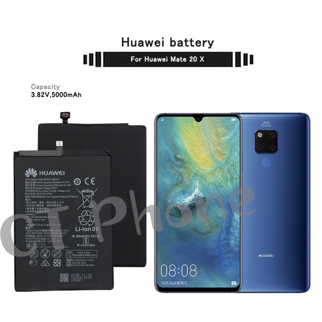 แบตแท้ Huawei Mate20X Mate 20X honor note 10 honor 8X Max HuaWei Battery HB3973A5ECW 5000mAh รับประกัน3เดือน.