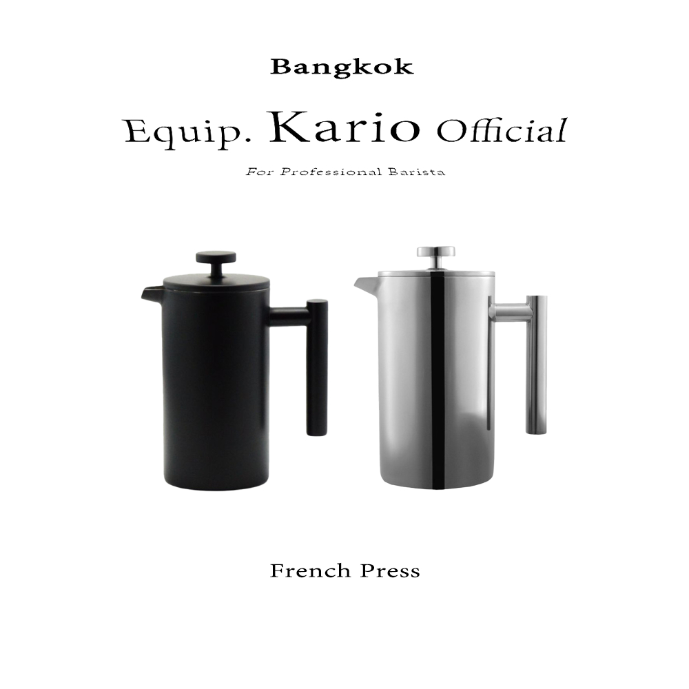พร้อมส่ง | กาชงกาแฟ หม้อกาแฟ zเครื่องชงชากาแฟสแตนเลส หม้อเหล็กสแตนเลส ความหนาสองชั้นกาชงกาแฟ หม้อกาแฟ French Press 350ml