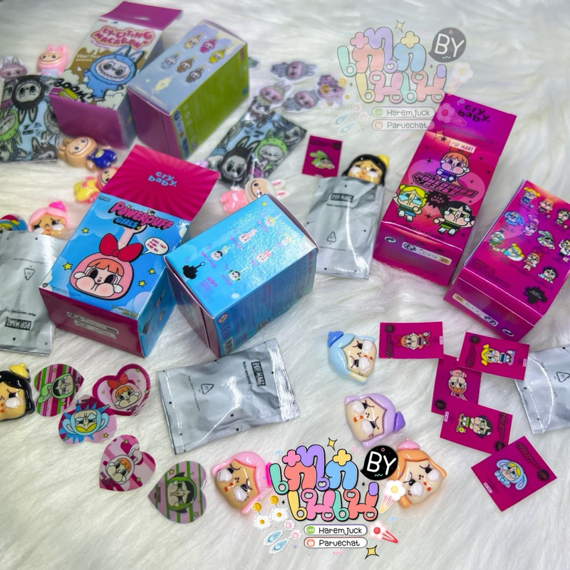ของจิ๋วลาบูบู้แกะกล่องได้ มีซอง มีการ์ด(ข้างในกล่อง)