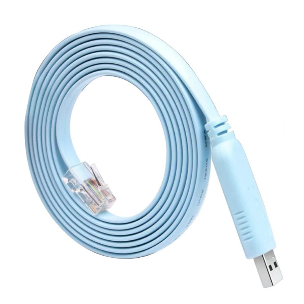 USB To RJ45 Cisco Console Cable 1.8m Console Cable USB Type A Male to RJ45 Male