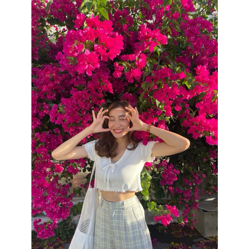 (used like new) cute crop top — hakao_shop