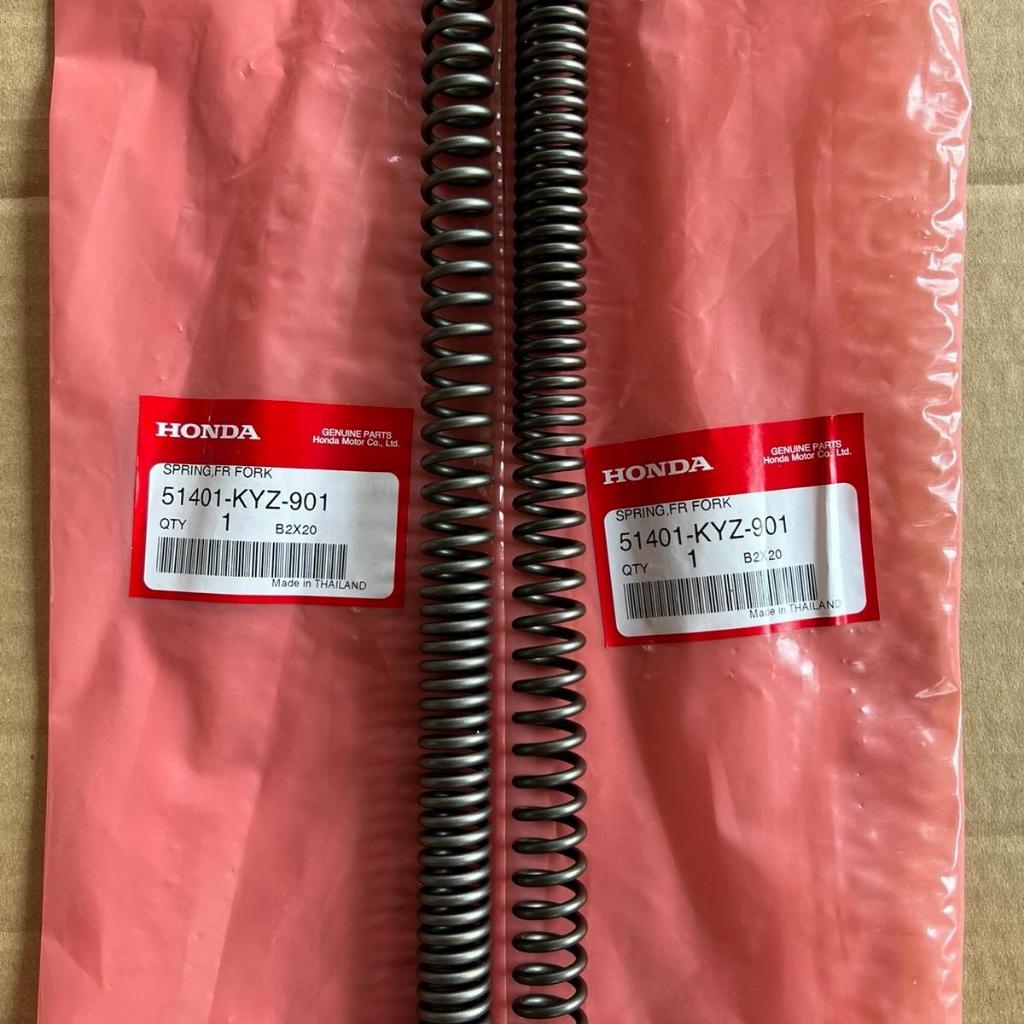 สปริงโช๊คหน้า W-125i ปลาวาฬ ปี 2012-2020 ของแท้เบิกศูนย์ 51401-KYZ-901 (ราคาต่อคู่)