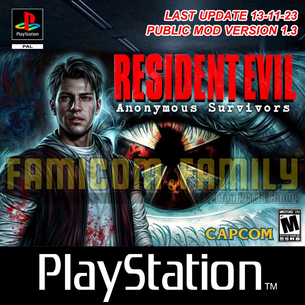 เกม Play 1 Resident Evil Anonymous Survivors Public MOD 1.3 Update 13-11-23 (สำหรับเล่นบนเครื่อง PS1