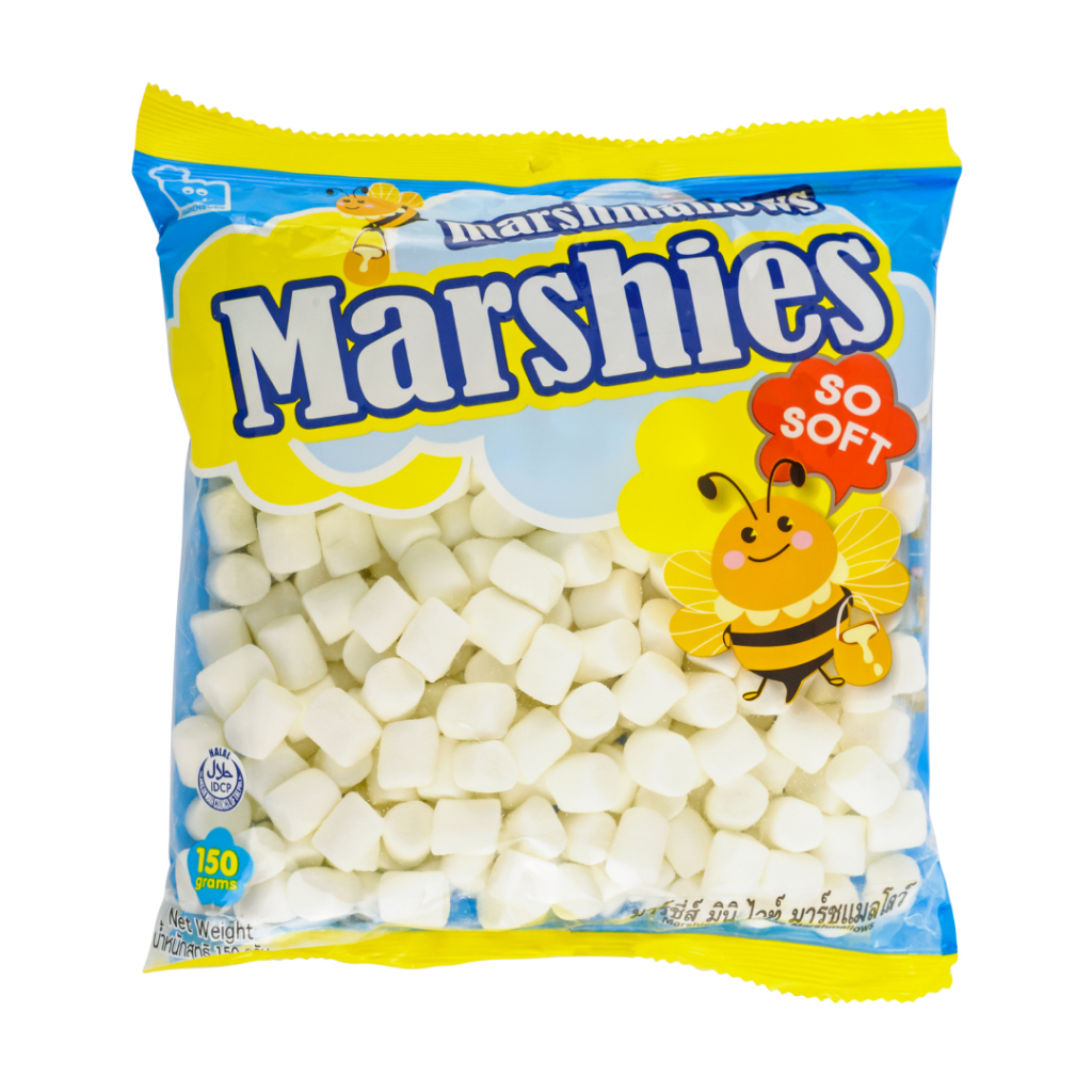 มาชแมลโล่ว์ Markenburg  เม็ดกลางสีขาว  150g.  หยกออนไลน์