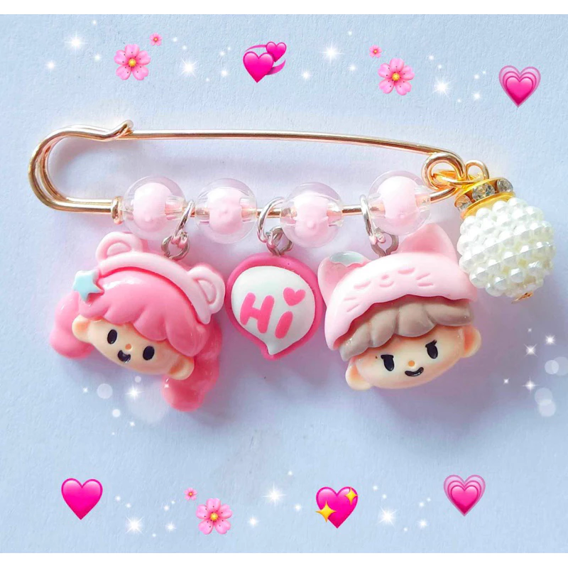 เข็มกลัดคนท้อง เด็กน้อยลูกแฝดปีมังกร พร้อมส่งในไทย