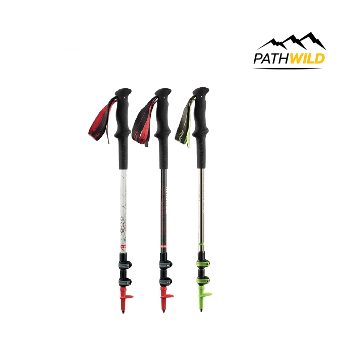 NATUREHIKE ST06 Carbon and aluminium trekking pole(first snow) ไม้เท้าเดินป่า วัสดุคาร์บอนและอลู ปรับความสูงได้ พกพาง่าย