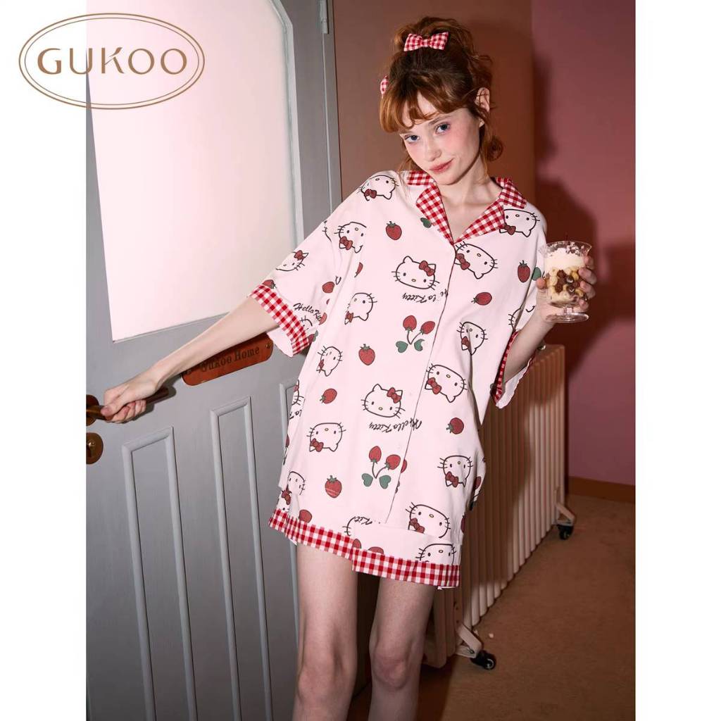 [รวม Pre-order]GUKOO x Hello Kitty ชุดนอนชุดอยู่บ้าน เฮโหลคิตตี้ Sanrio ซานริโอ้