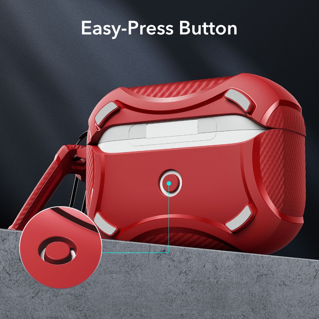 ESR เคสสำหรับ AirPods Pro 2/1 รุ่น Cyber Armor Tough with HaloLock - รูปที่ 6