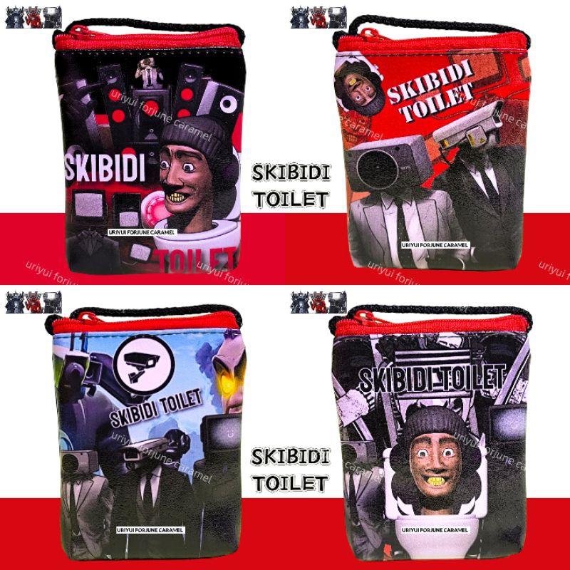 กระเป๋าดินสอ กระเป๋าคล้องคอ Skibidi toilet งานดีมาก🇨🇷 พร้อมส่งที่ไทย🇨🇷
