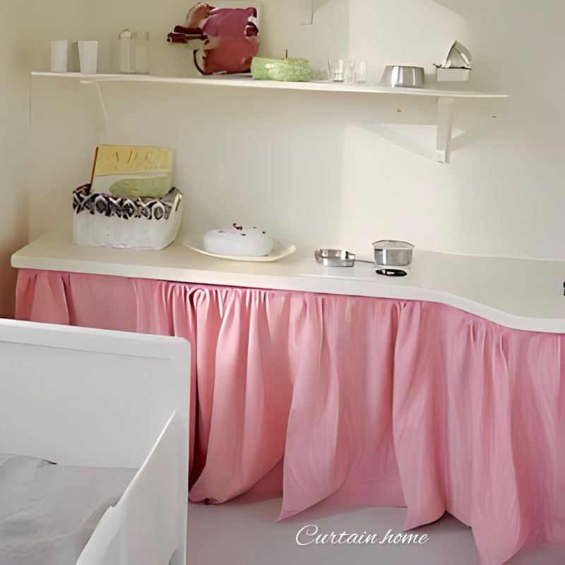 แนะนำ ผ้าม่าน ผ้าม่านเคาท์เตอร์ครัว ผ้าม่านสีพาสเทลแบบสั้น🍭 น่ารักๆแบบญี่ปุ่น🇯🇵 ผ้าม่านสั้นในครัว ผ้าม่านปิดซิงค์ ผ้าม่านครึ่งหน้าต่าง ราคาพิเศษ มีเก็บเงินปลายทาง