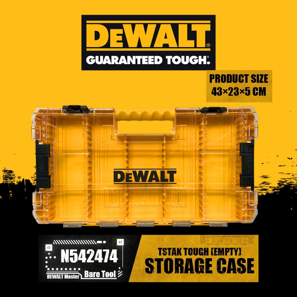 DEWALT Stackable Combination Drill Head Large Tough Case กล่องเสริมใส่อุปกรณ์ N542474